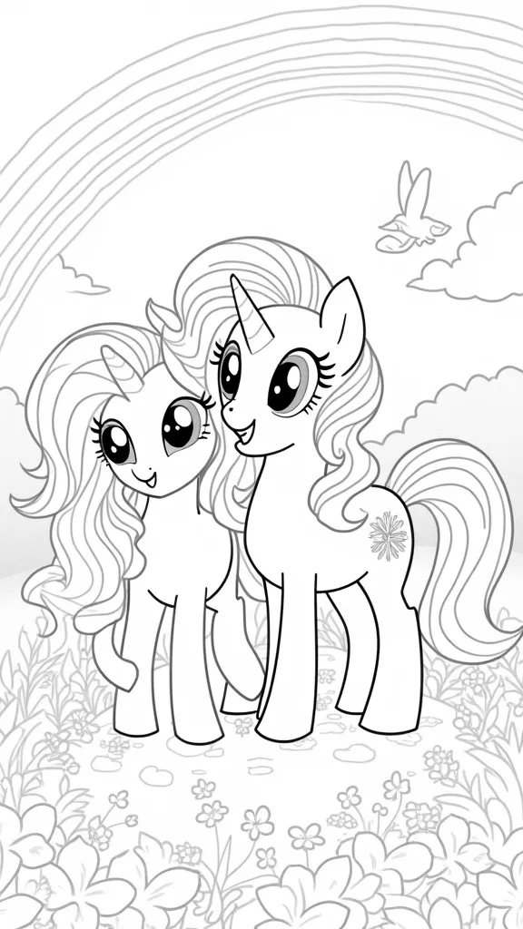 My Little Pony Princess Pages para colorear